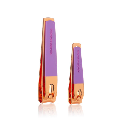 Almost Famous "Clip It" Rose Gold Nail Clipper Duo
