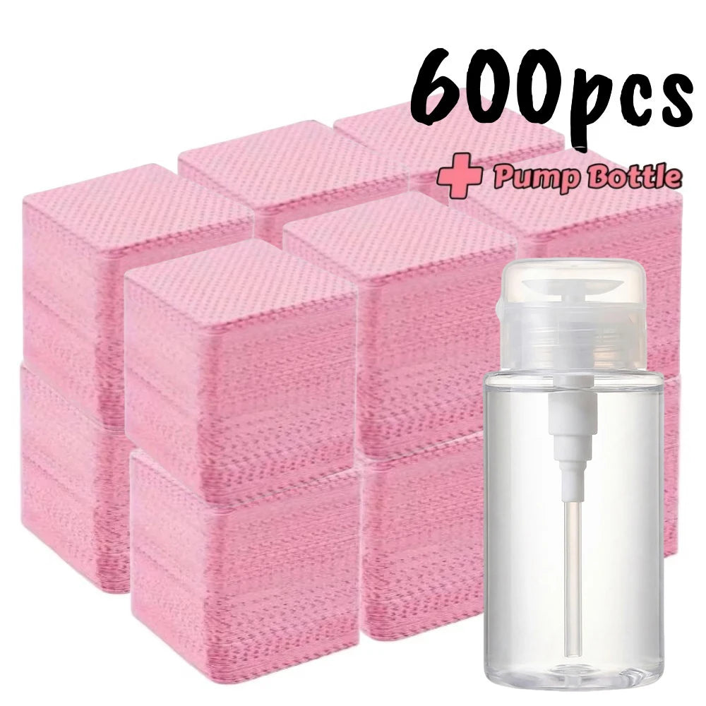 Lint-Free Nail Wipes – 20–600 Pack
